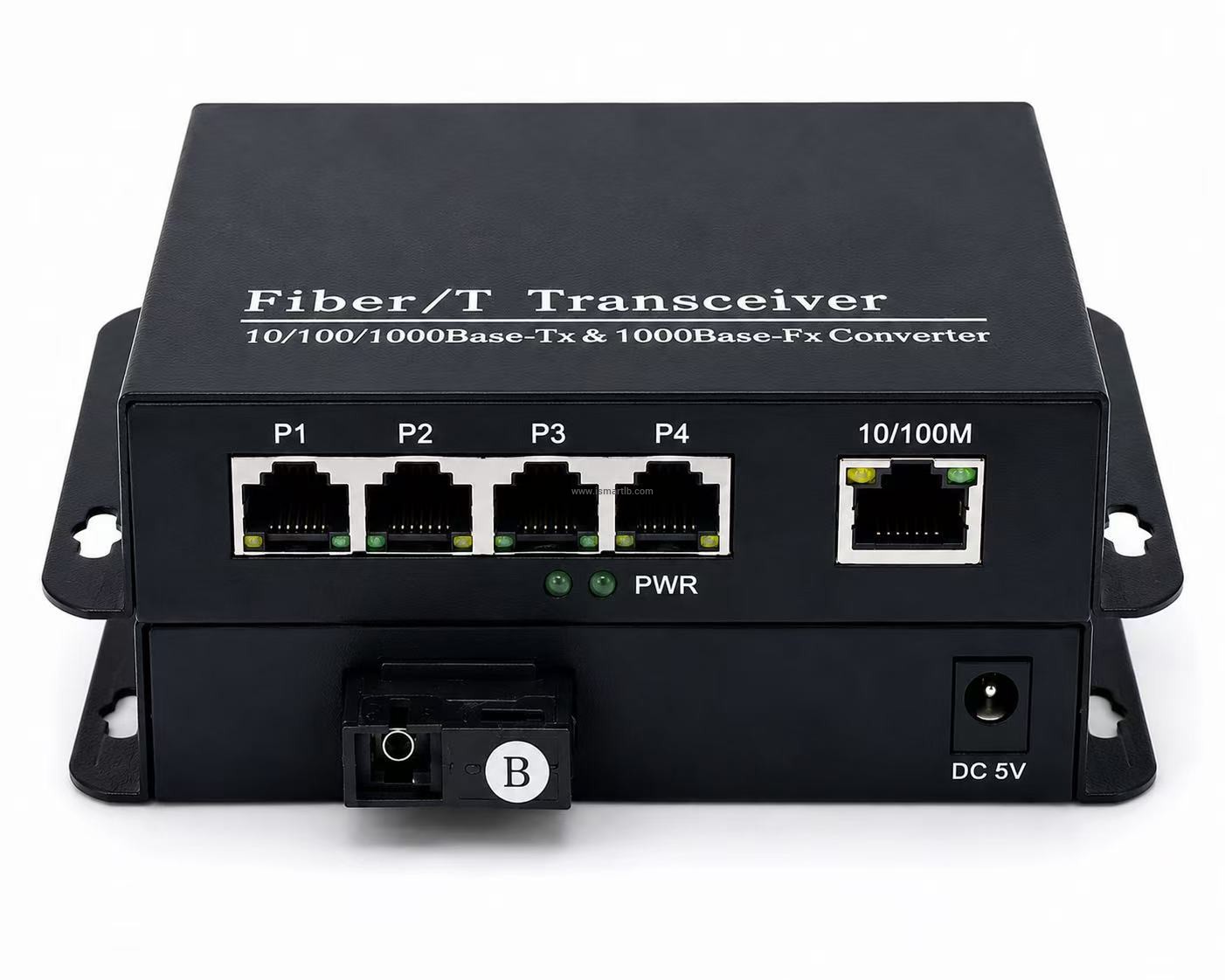 4 port Telephone Fiber Optic Converter with Lan port