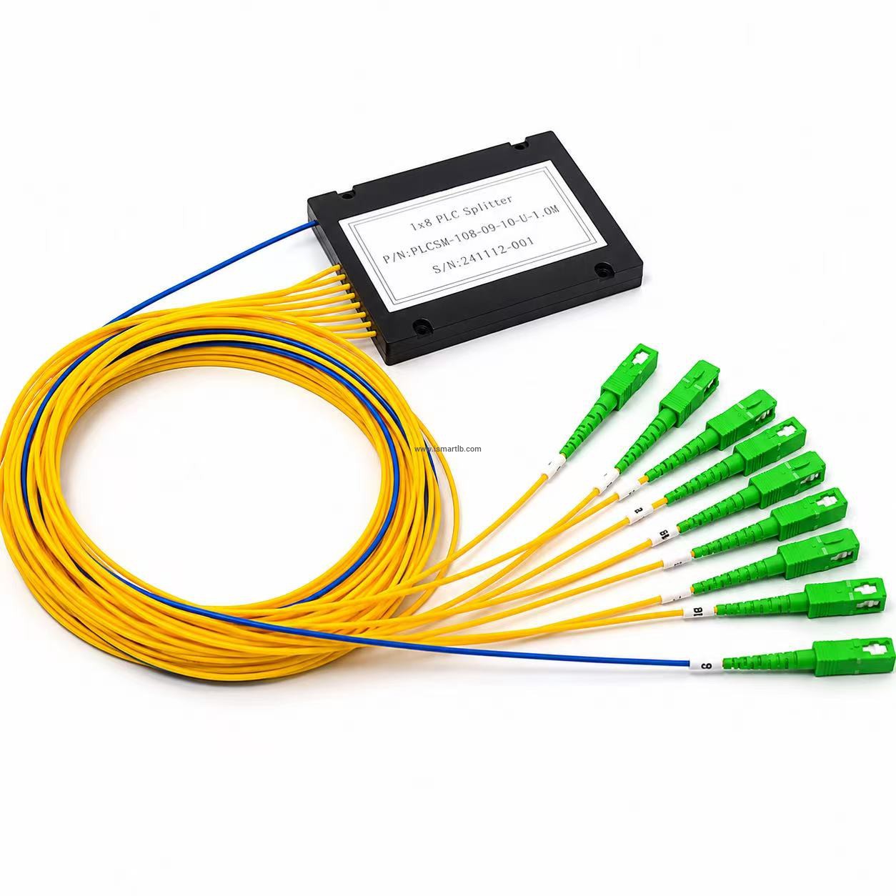 8 Way Fiber ABS Splitter, 3.0MM, SC/APC 1M