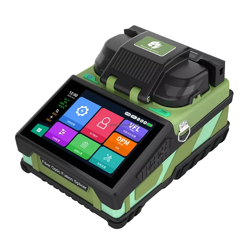 Mini K6 6 Motors Single Mode Fiber Fusion Splicer with Fast Splicing Wireless Operation & APP Compatibility