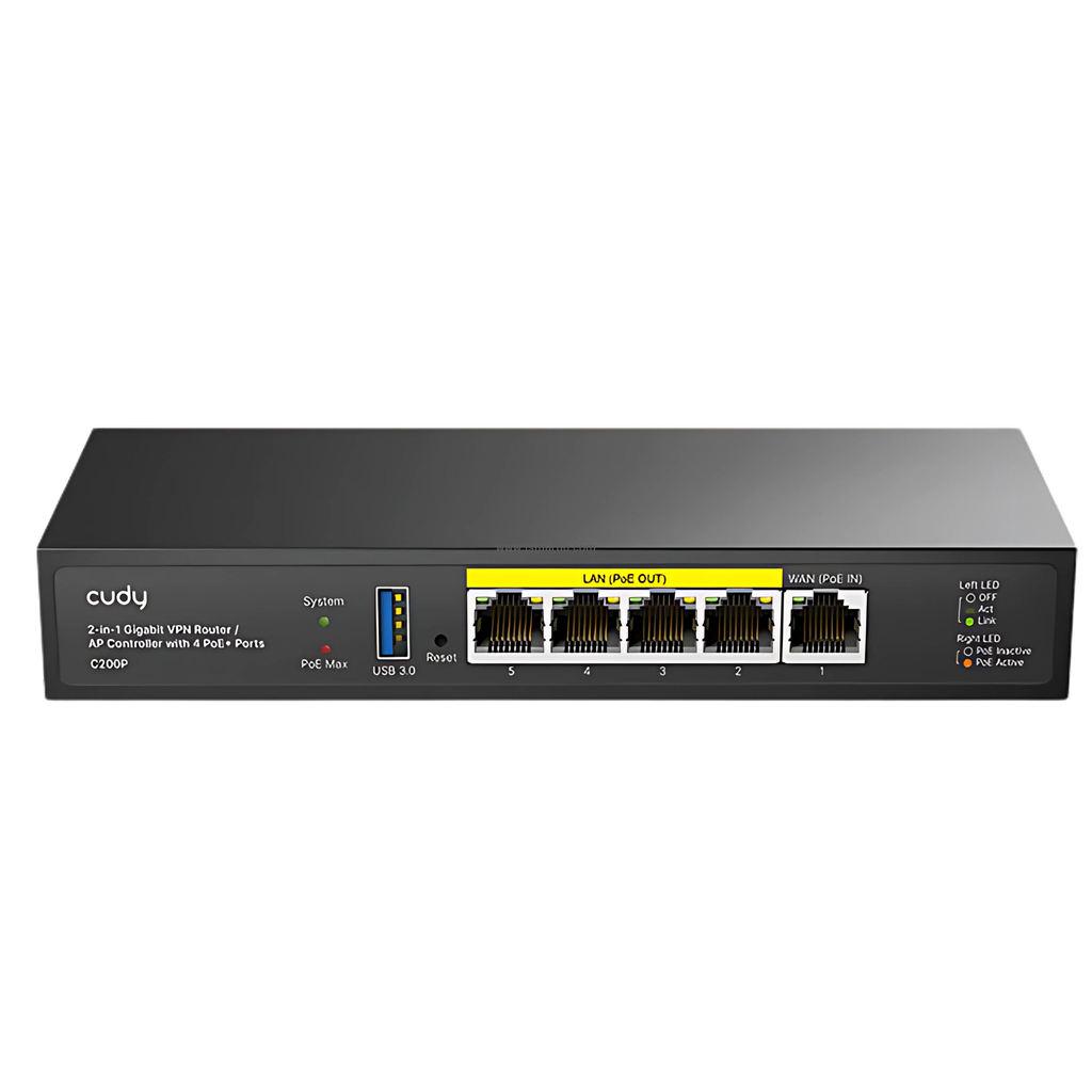 Cudy 2-IN-1 SMB Router / AP Controller Model: C200P