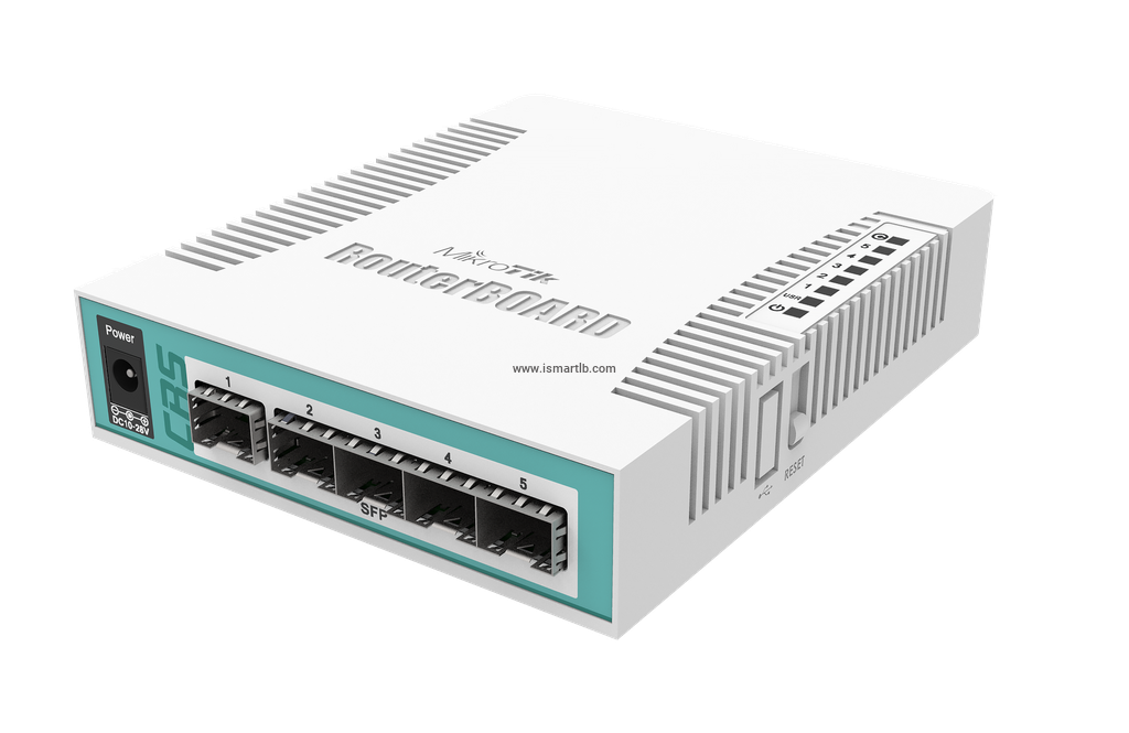 MikroTik Smart Switch, 5x SFP cages, 1x Combo port CRS106-1C-5S